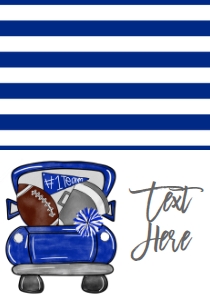 Birthday Football Truck Blue Grey Food Tent: Birthday Football Truck Blue Grey