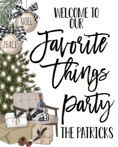 Christmas Favorite Things Holiday Party Welcome Sign: Christmas Favorite Things Holiday Party Invite