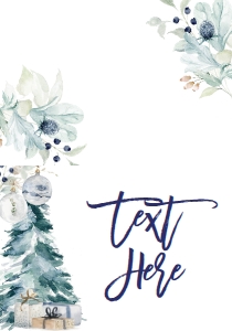 Christmas Favorite Things Holiday Party Blues Food Tent: Christmas Favorite Things Holiday Party Invite Blues