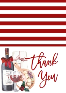Christmas Party Wine Cheese Jingle Mingle Thank You: Christmas Party Wine Cheese Jingle Mingle