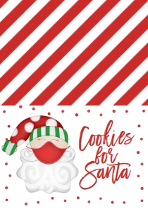 Christmas Party Santa Mask Invitation Green Food Tent: Christmas Party Santa Mask Invitation Green