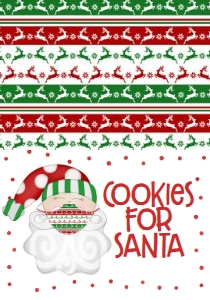 Christmas Party Santa Ugly Mask Invitation Green Food Tent: Christmas Party Santa Ugly Mask Invitation Green