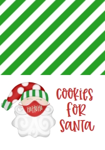 Christmas Mask Party Santa 7x5 Food Tent: Christmas Santa Mask Lunch 7x5