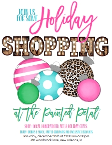 Christmas Holiday Shopping Multi Ornament Pink Marquee 8.5x11: Christmas Holiday Shopping Multi Ornament Pink Marquee Flyer