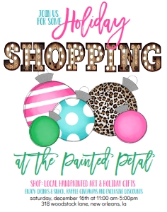 Christmas Holiday Shopping Multi Ornament Pink Marquee 11x14: Christmas Holiday Shopping Multi Ornament Pink Marquee Flyer