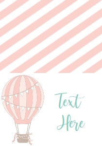 Baby Shower Pink Balloon Food Tent: Baby Shower Pink Balloon Invitation 525017370