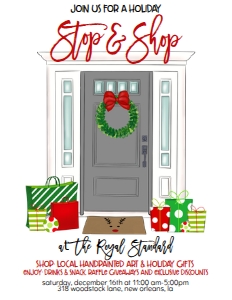 Christmas Door Packages Stop and Shop Flyer: Christmas Door Packages Stop and Shop Invitation