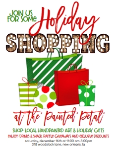 Christmas Holiday Shopping Bags RG Marquee Poster: Christmas Holiday Shopping Bags RG Marquee Invitation