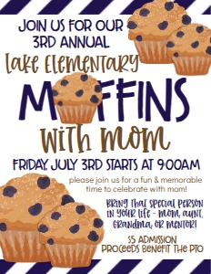 School Flyer Muffins with Mom Flyer: School Flyer Muffins with Mom