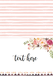 Baby shower Boho Pink floral Food Tent: Bridal Brunch and Bubbly Boho floral
