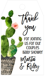 Baby Shower Cactus Taco bout a Baby Favor Tag: Baby Shower Cactus Taco bout a Baby