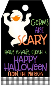 Halloween Germs are Scary Tag design preview