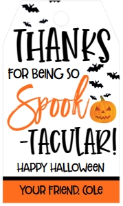 Halloween Thanks for being Spook-tacular tag: Halloween Thanks for being Spook-tacular tag