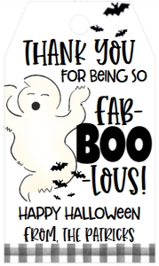 Halloween thanks for being FAB-BOO-LOUS tag design preview