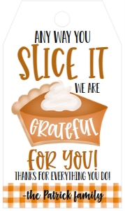 Thanksgiving Slice it Favor Tag: Thanksgiving Slice it Favor Tag