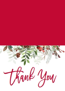 Christmas Jingle & Mingle Evergreen Thank You: Christmas Jingle & Mingle Evergreen