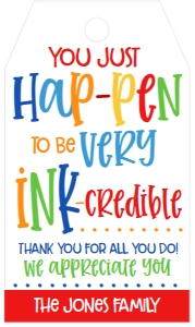 Teacher School PTO Happen to be Ink Credible Favor Tag: Teacher School PTO Happen to be Ink Credible Favor Tag