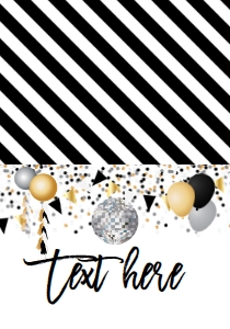 NYE Balloon Party Food Tent: NYE Balloon Party Invitation