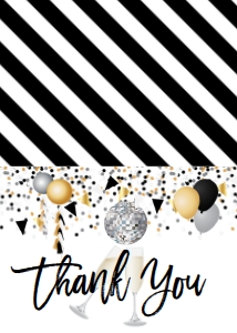 NYE Balloon Party Thank You: NYE Balloon Party Invitation