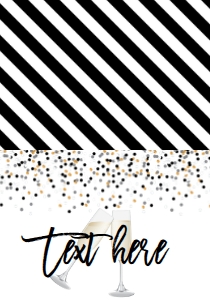 NYE Cheers Champagne Food Tent: NYE Cheers Champagne Invitation