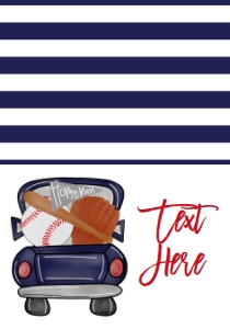 Birthday Baseball Truck Blue Food Tent: Birthday Baseball Truck Blue