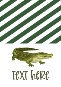 Birthday Alligator Food Tent: Birthday Alligator Invite