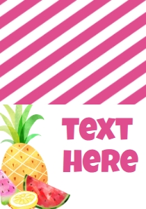 Birthday Pineapple Two-Tti Frutti Food Tent: Birthday Pineapple Two-Tti Frutti