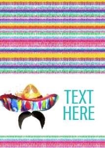 Birthday Fiesta Sombrero Food Tent: Birthday Fiesta Sombrero