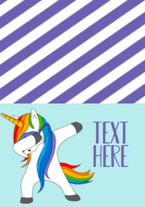 Birthday Unicorn Dabbing Food Tent: Birthday Unicorn Dabbing