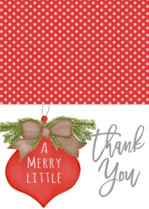 Baby Shower Christmas Burlap Red Ornament Thank You: Baby Shower Christmas Burlap Red Ornament Invitation