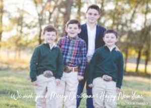 Christmas Card Cotton Border Back: Christmas Card Cotton Border Back
