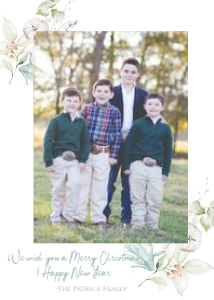 Christmas Card Cotton Border: Christmas Card Cotton Border
