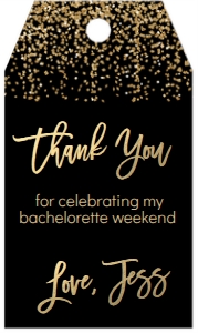 Mardi Gras Bourbon and Beads Bachelorette Favor Tag: Mardi Gras Bourbon and Beads Bachelorette
