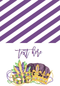Mardi Gras Birthday Krewe of KO2 Food Tent design preview
