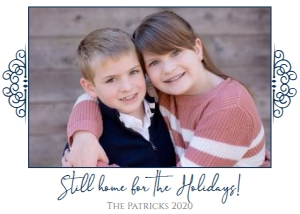 Christmas Card Still Home for Holidays design preview