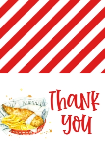 Fish Fry Graduation Thank You Card: Fish Fry Graduation