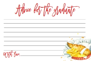 Fish Fry Graduation Advice Card: Fish Fry Graduation