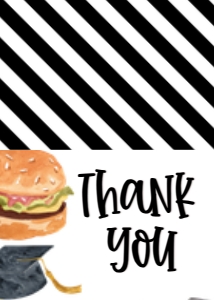 Graduation BBQ Thank You Card: Graduation BBQ