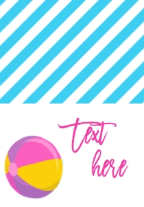 Back to School Pool Party Purple Food Tent: Birthday School Pool Party Purple