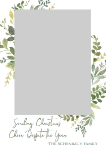 Christmas Card Greenery Cheer: Christmas Card Greenery Cheer