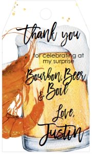 Shrimp Bourbon and Boil Surprise Favor Tag: Shrimp Bourbon and Boil Surprise