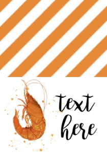 Shrimp boil Invite Food Tent: Shrimp boil Invite