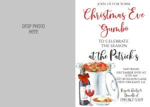 Christmas Eve Gumbo Photo Invite: Christmas Eve Gumbo Invite