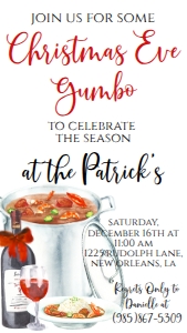 Christmas Eve Gumbo Text Invite: Christmas Eve Gumbo Invite