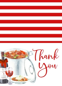 Christmas Eve Gumbo Thank You: Christmas Eve Gumbo Invite