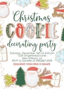 Christmas Cookie Decorating Invitation Farm: Christmas Cookie Decorating Invitation Farm