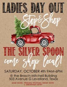 Christmas Red Truck Shop 8.5x11 Flyer: Christmas Red Truck Shop Invitation