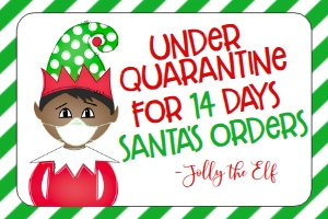 Christmas Elf Stationery Quarantine Green: Christmas Elf Stationery Quarantine Green