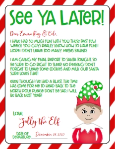 Christmas Elf Goodbye Elf Red: Christmas Elf Kit RB1
