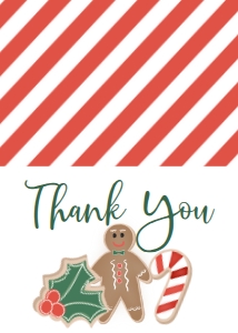 Christmas CookieDecorating Invitation DPArt Thank You Card: Christmas Cookie Exchange Oh Snap Invitation Dpart